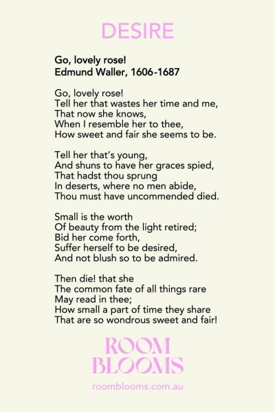 Classic poem to express your DESIRE