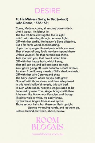 Classic poem to express your DESIRE